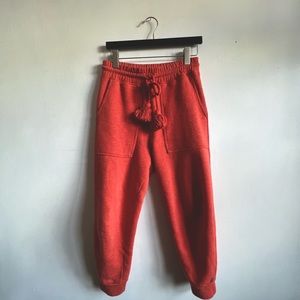 Ulla Johnson Orange Cotton Sweatpants